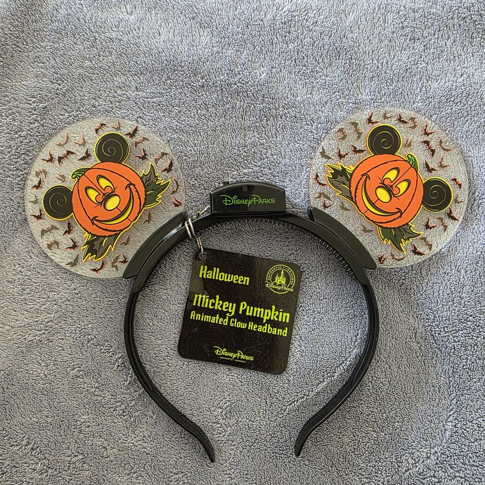 Disney Halloween Mickey Pumpkin Light-Up Headband
